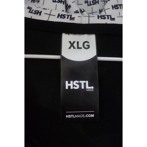 HSTLMADE Full Zip Hooded Jacket - Black/White Logo XL - Picture 6 of 7
